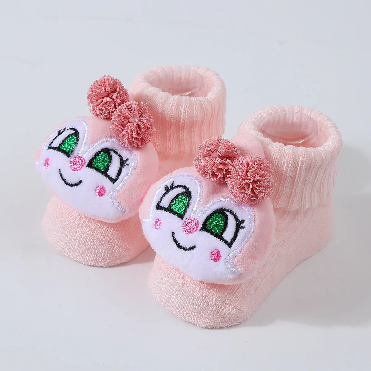 Baby Socks Spring and Autumn Soft Cotton Newborn Baby Socks in The Tube Cartoon 3D Doll Infant Socks 0-6 months