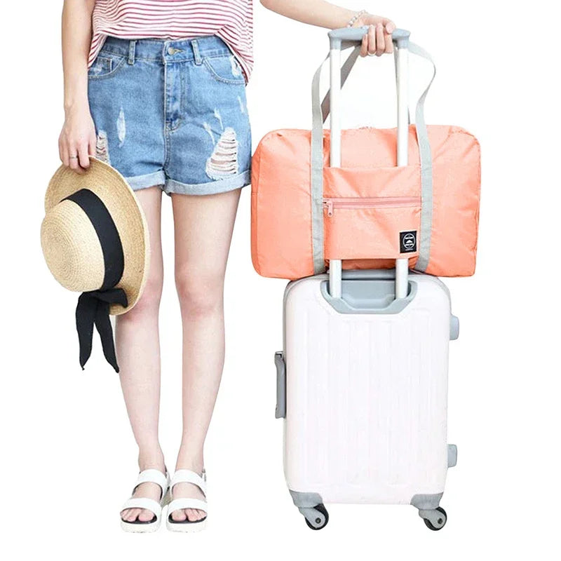 Foldable Travel Bags Large Capacity Clothes Luggage Organizer Waterproof Handbags Women Men Travel Clothes Storage Organizer