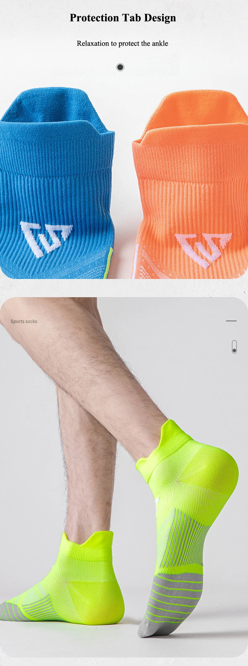Summer Running Socks Men Women Fitness Sports Quick-drying Sweat-absorbing Breathable Anti-friction Marathon Ankle Tab Socks