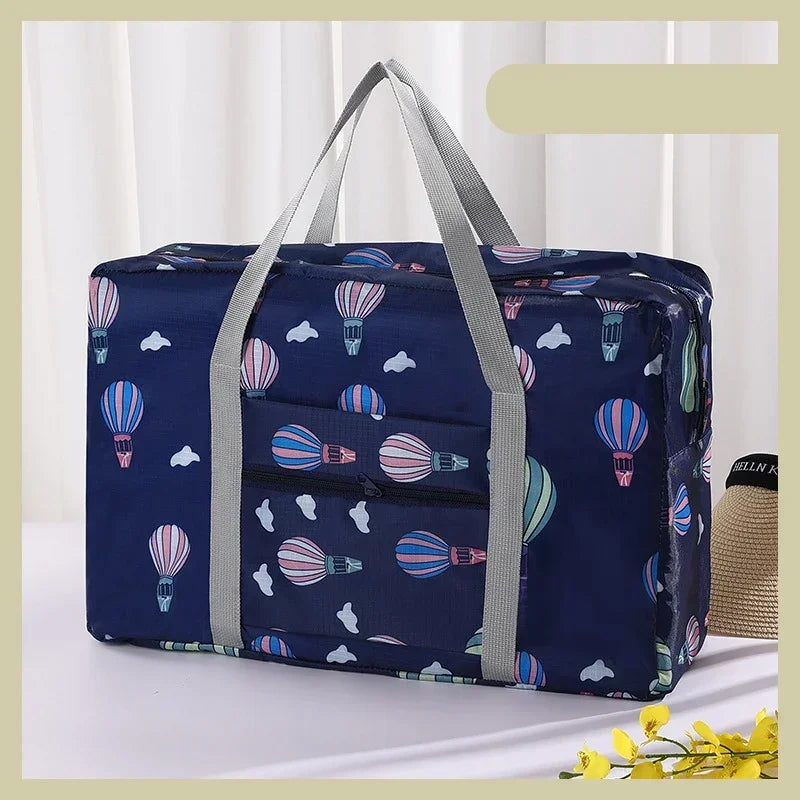 Foldable Travel Bags Large Capacity Clothes Luggage Organizer Waterproof Handbags Women Men Travel Clothes Storage Organizer