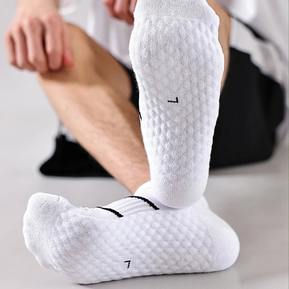 Women Cycling Sports Ankle Socks Cotton Anti Slip Sports Soccer Running Hiking Bicycle Sock Camping Football Basketball Socks
