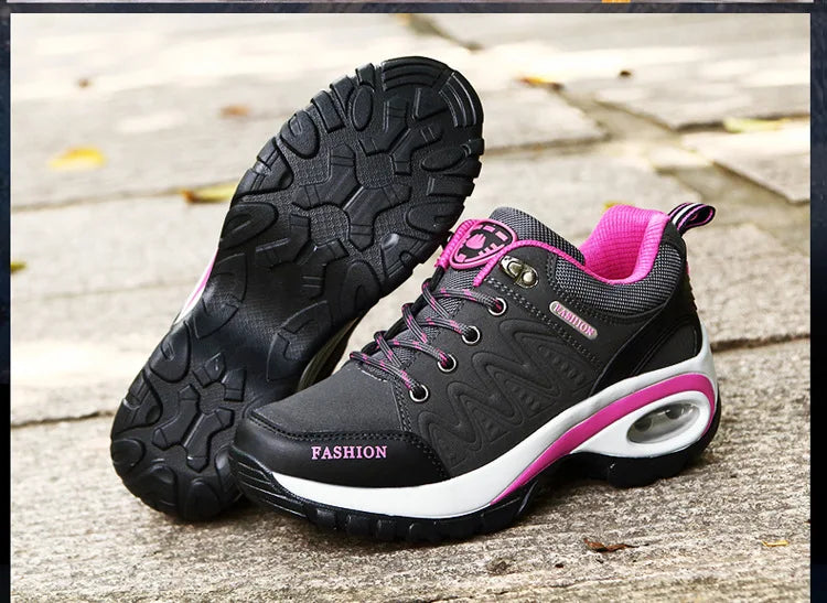 Brand Luxury Womens Sneakers Casual Breathable Tennis Shoes for Women Fashion Lace Up Platform Trainers Women's Hiking Shoes