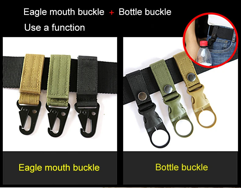 Men's automatic buckle nylon belt outdoor tactical canvas belt high-quality men's belt