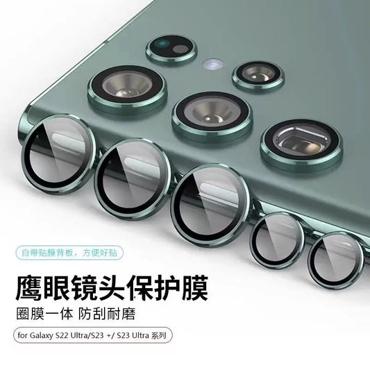 For Samsung S24 Ultra Metal Camera Protector Case Tempered Glass Lens Ring For Samsung Galaxy S24 Plus Ultra S24Ultra Lens Film