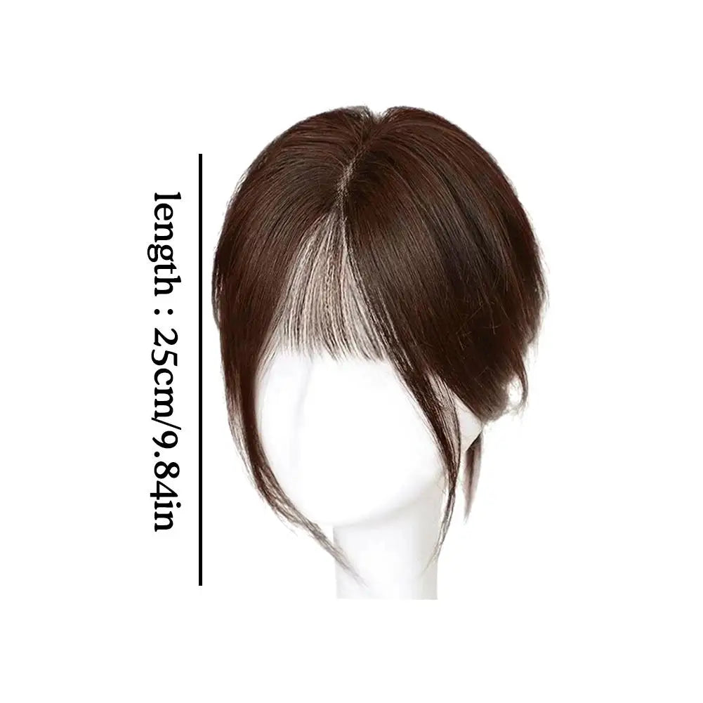 French Style Fake Bangs Natural 3D Air Figure Eight Front Wig Patchwork Air Bangs Wig Female