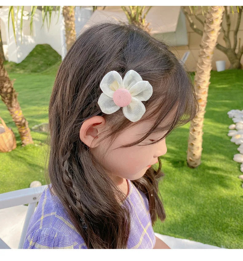 [8-Piece Set] Children's Bow Summer Hairpin Girls Hair Accessories 2022 New Clip Sweet Cute Baby Princess Headwear