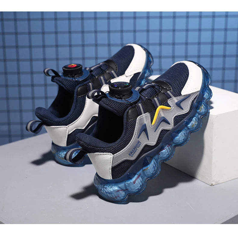 Children's Fashion Sports Shoes Boys' Running Leisure Shoes Mesh Comforthable Outdoor Kids Casual Tennis Light Sneakers Shoes