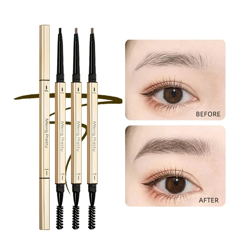 5 Colors Eyebrow Pen Waterproof Long Lasting Natural Dark Brown Black Eye Brow Pencil Cosmetics Beauty Women Makeup Eye Brow