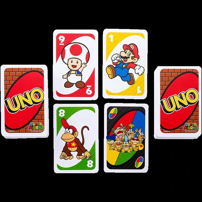 UNO Games Flip Dos Pokemon Avengers Anime Kids and Family Card Board Game Funny Uno Gifts