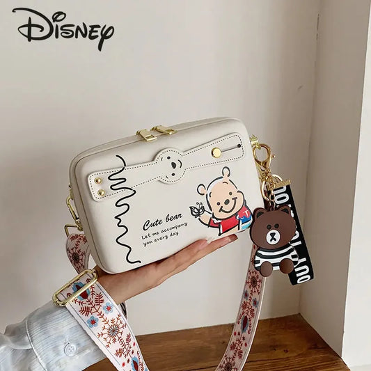 Disney New Women's Bag Luxury High Quality Women's Crossbody Shoulder Bag Cartoon Fashion Multifunctional Storage Shopping Bag