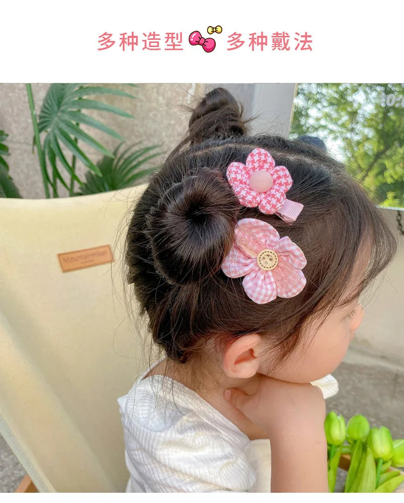 [8-Piece Set] Children's Bow Summer Hairpin Girls Hair Accessories 2022 New Clip Sweet Cute Baby Princess Headwear