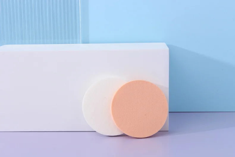 Makeup Artists Small Sponge Powder Puff Round Square Makeup Foundation Powder Puff Latex Face Puffs Dry and Wet Powder Puff