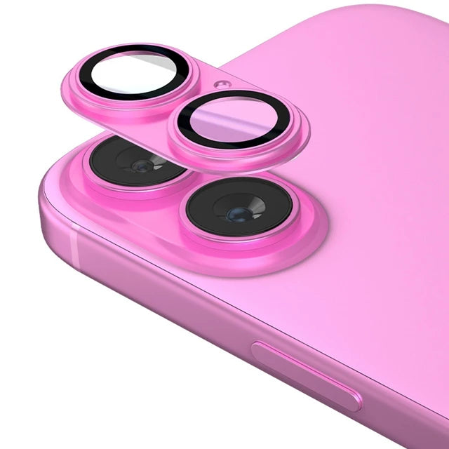 Metal Camera Glass For iPhone 16 Plus Metal Camera Alloy Ring Protector Back Cover For iPhone 16Plus 16+ Camera Lens Accessories