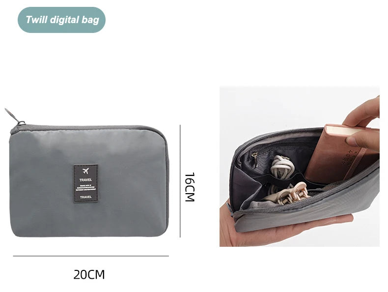 7/8/9 PCS New Set Travel Organizer Storage Bags Large Capacity Suitcase Storage Luggage Clothes Sorting Organizer Set Shoe Pouch