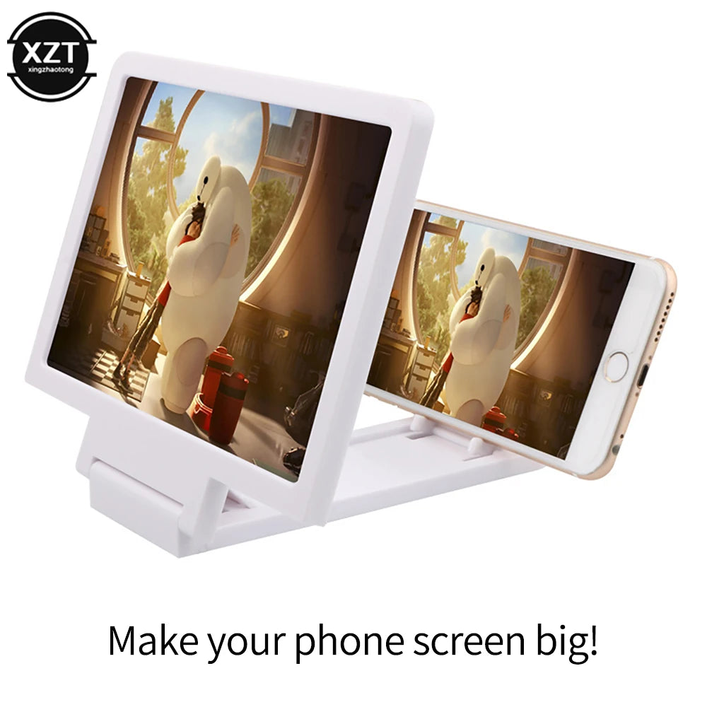 Fashion 3D Phone Screen Amplifier Mobile Portable Foldable Screen Magnifier Enlarge Amplifying Desktop Bracket Eyes Protection