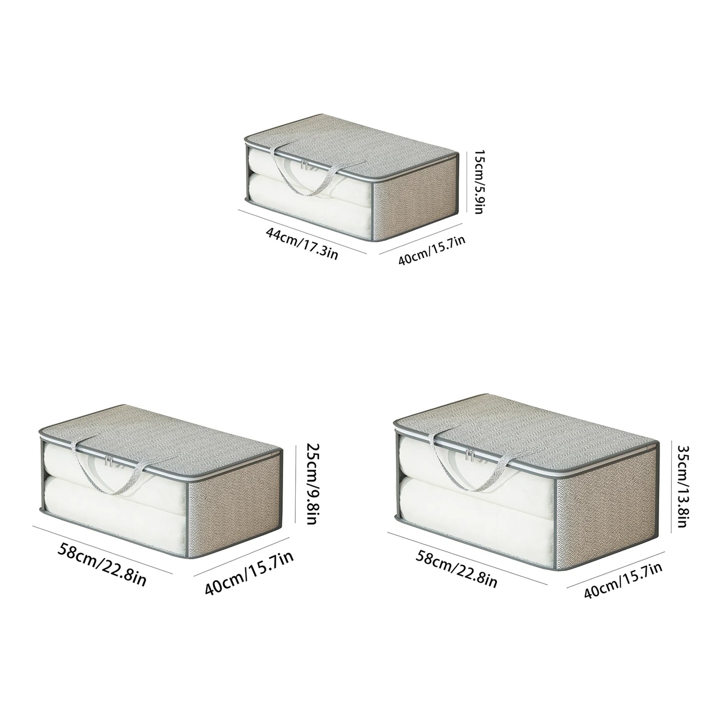 Folding Large Capacity Non-woven Storage Bag Clothing Quilt Pillow Children's Toy Storage Organizer Portable Storage Bag