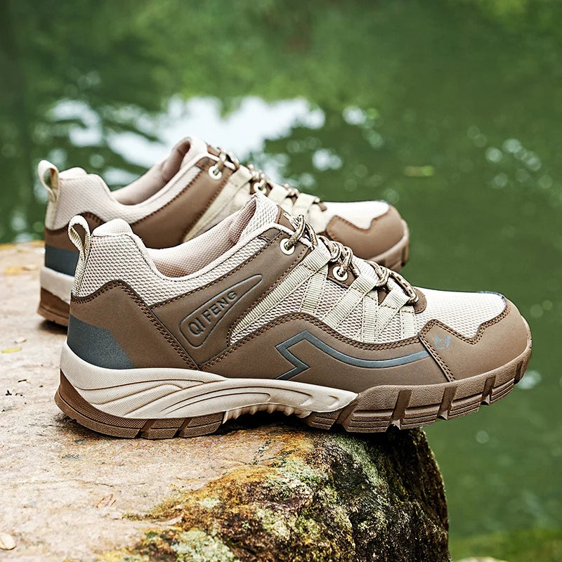 2023 Women Outdoor Casual Shoes Summer Breathable Mesh Hiking Sneakers Female Light Trekking Footwear Flat Fashion Climbing Work