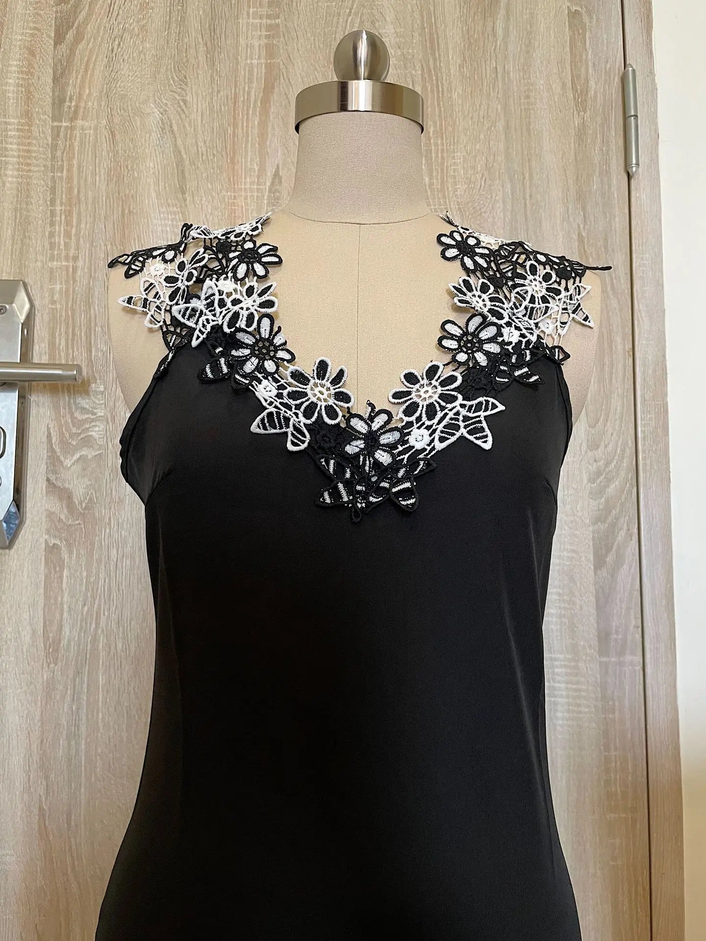 Summer Luxury Black Dress Women Flower V Neck Mini Dress Lady Birthday Party Dress Clothes