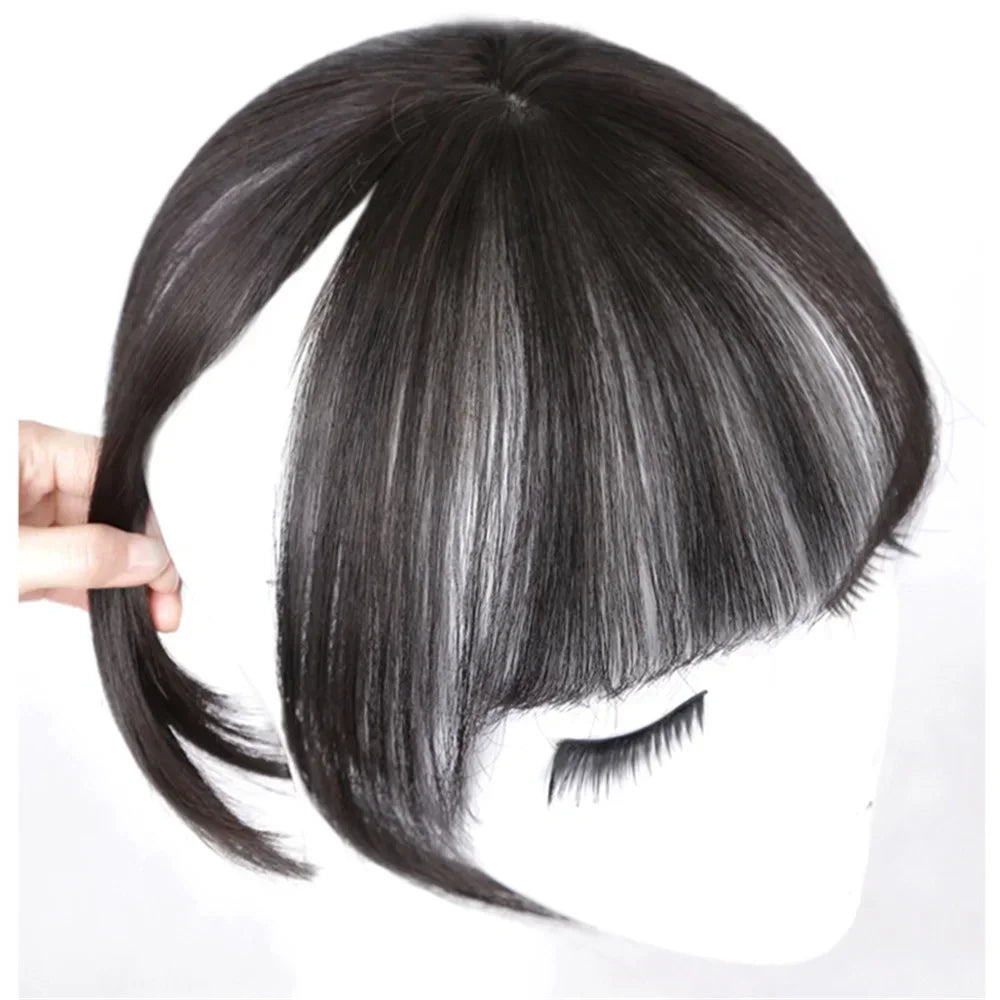 3D Air Bangs Wig Female French Bangs Natural Invisible Patch Internet Celebrity Face Shaping Fake Bangs Hair Piece