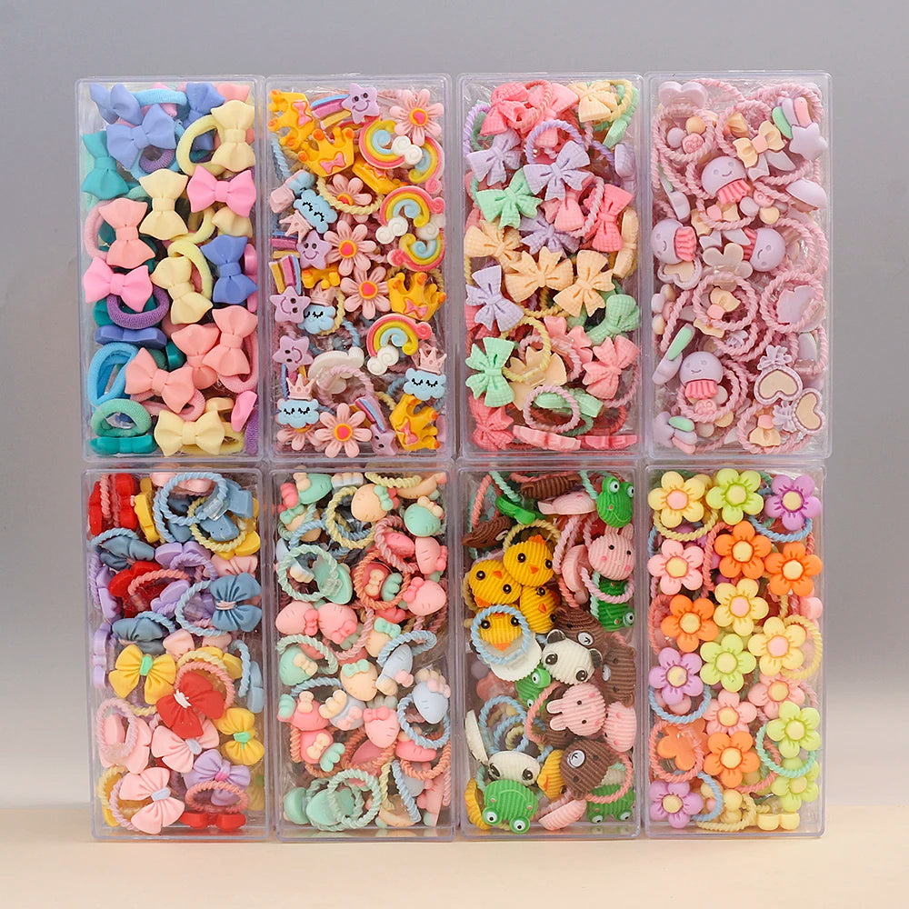 Baby Girls Small Tie Head Rope Children's Rubber Band Does Not Hurt Hair Elastic Hair Bands Kids Hair Chirp Scrunchies Headdress