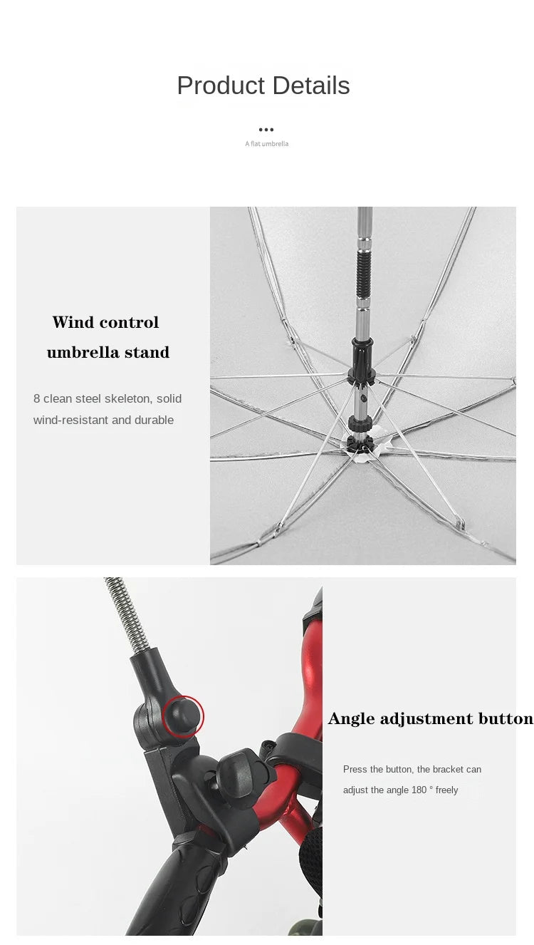 Universal Baby Car Pram Umbrella Adjustable Shade Umbrella Uv Sunshade For Stroller Accessories Sun Visor Portable Parasol Items