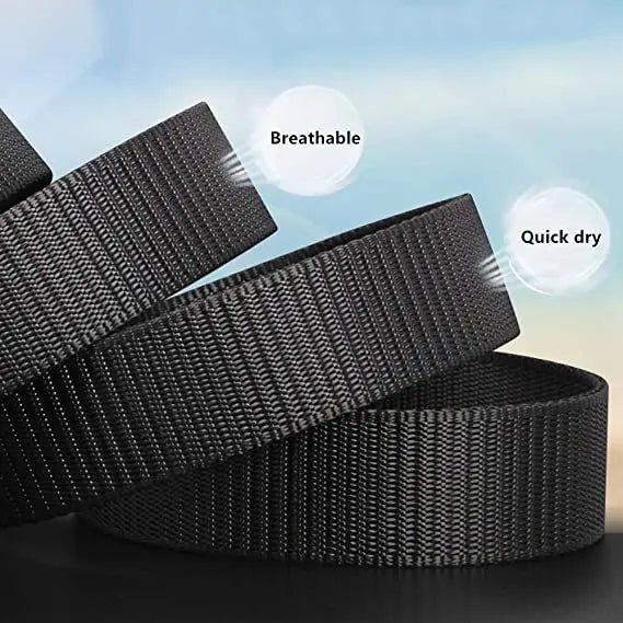 Men's automatic buckle nylon belt outdoor tactical canvas belt high-quality men's belt