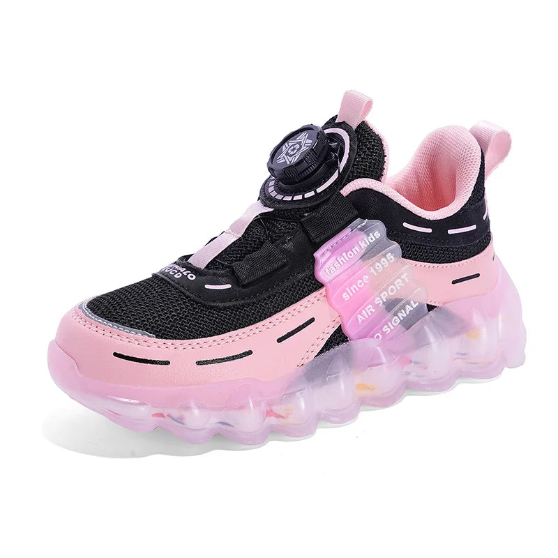 Children Shoes Girls Sneaker Luxury Black Pink Platform Casual Tennis School Kids Sports Shoes Girls Sneaker 4 To 12 Years