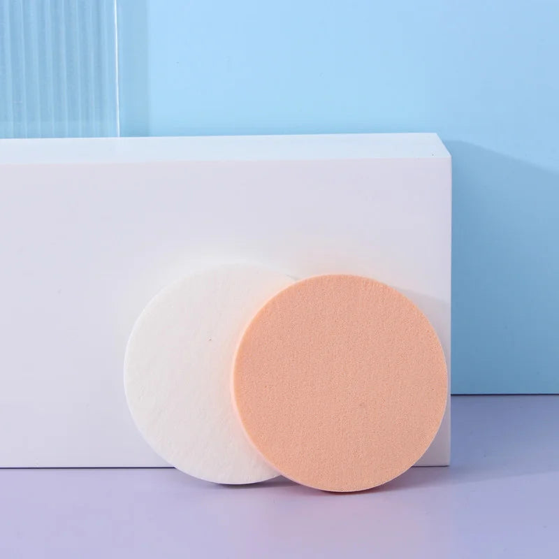 Makeup Artists Small Sponge Powder Puff Round Square Makeup Foundation Powder Puff Latex Face Puffs Dry and Wet Powder Puff