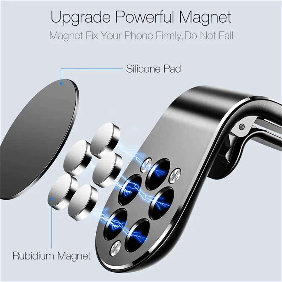 Magnetic Car Phone Holder Stand Air Vent Magnet Mount GPS Mobile Phone Car Bracket Phone Holder in Car for IPhone Huawei Samsung