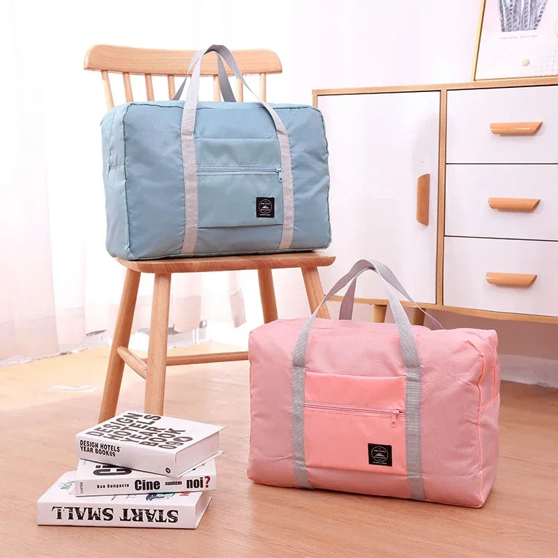 Foldable Travel Bags Large Capacity Clothes Luggage Organizer Waterproof Handbags Women Men Travel Clothes Storage Organizer