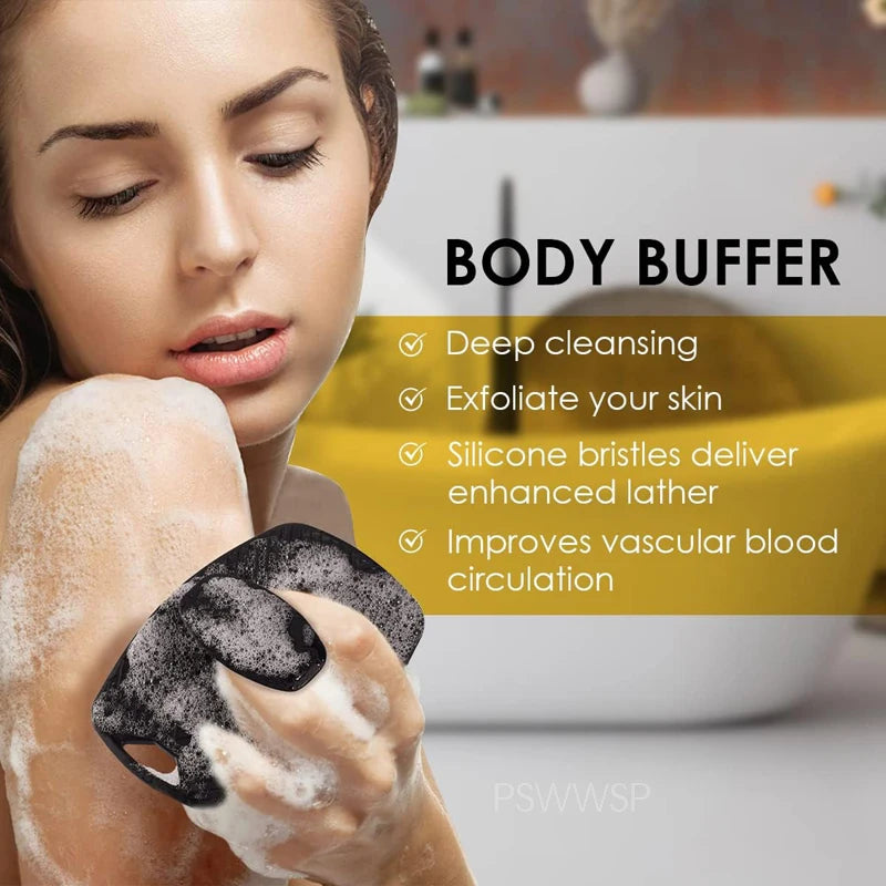 Silicone Face Scrubber Facial Cleansing Brush Silicone Face Wash Brush for Men and Women Manual Cleansing Skin Care Face Brushe