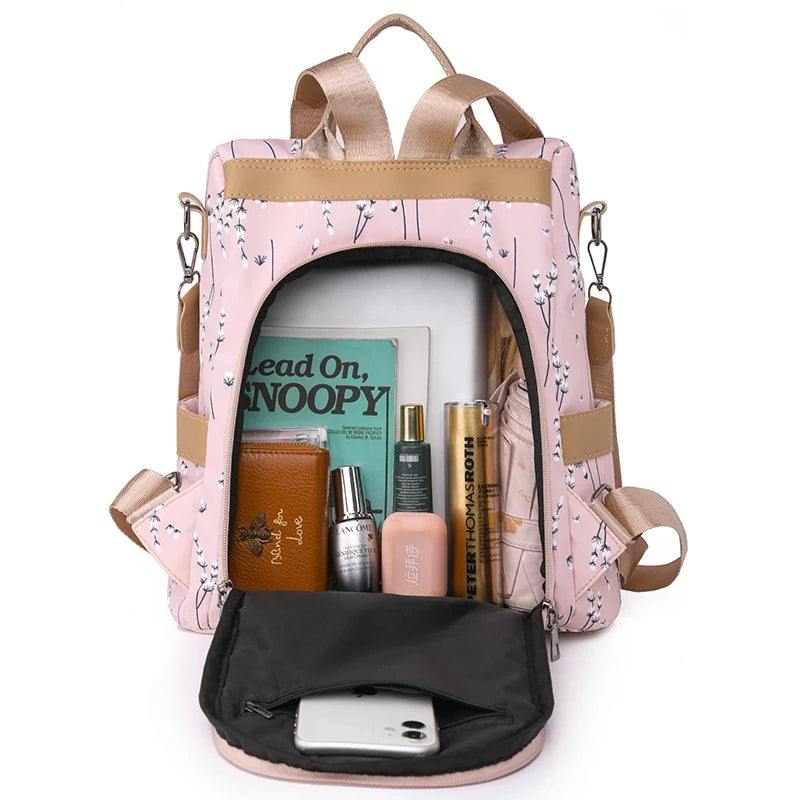 Waterproof Oxford Women Backpack Anti-theft Backpacks Shoulder Bags for Teenager Girls Large Capacity Travel Backpack School Bag