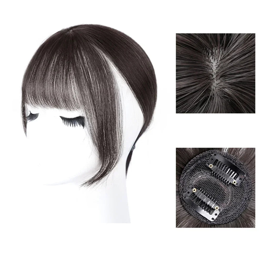 3D Air Bangs Wig Female French Bangs Natural Invisible Patch Internet Celebrity Face Shaping Fake Bangs Hair Piece