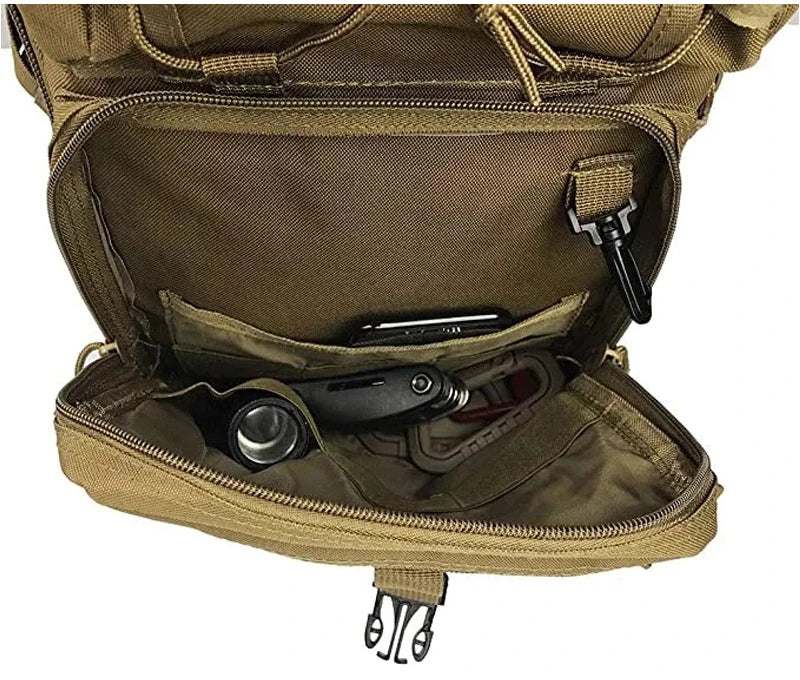 Travel Backpack Expandable Pack Crossbody Sling Bag Waterproof Rucksack Bag Outdoor Hiking Camping Pack Man Fitness Shoulder Bag