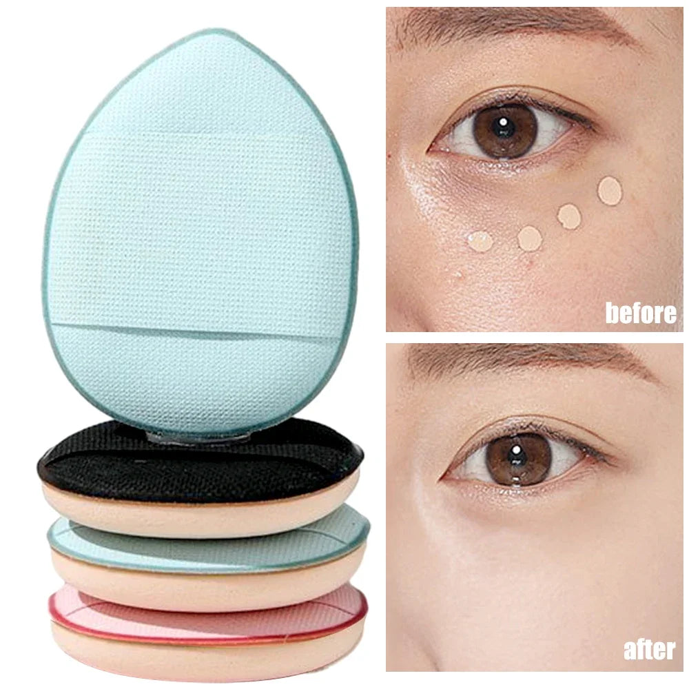 Finger Thumb Makeup Puff Soft Mini Air Cushion Concealer Cosmetic Puff Liquid Foundation Blush Powder Sponge Beauty Tools 50PCS