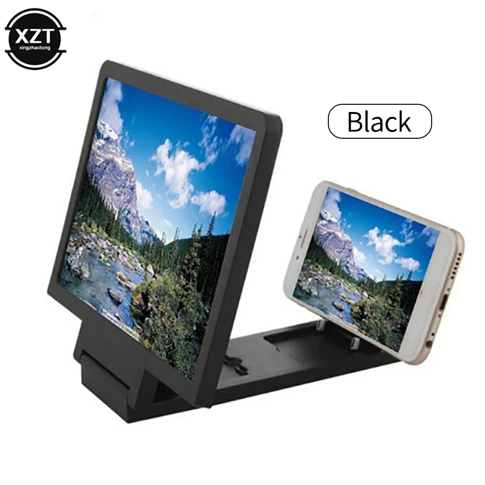 Fashion 3D Phone Screen Amplifier Mobile Portable Foldable Screen Magnifier Enlarge Amplifying Desktop Bracket Eyes Protection