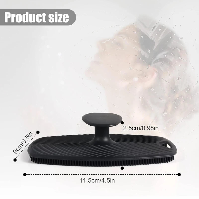 Silicone Face Scrubber Facial Cleansing Brush Silicone Face Wash Brush for Men and Women Manual Cleansing Skin Care Face Brushe