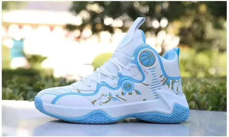 Fashionable High-top Waterproof Leather Basketball Shoes For Men Winter New Arrival Slip-on Motorcycle Boots