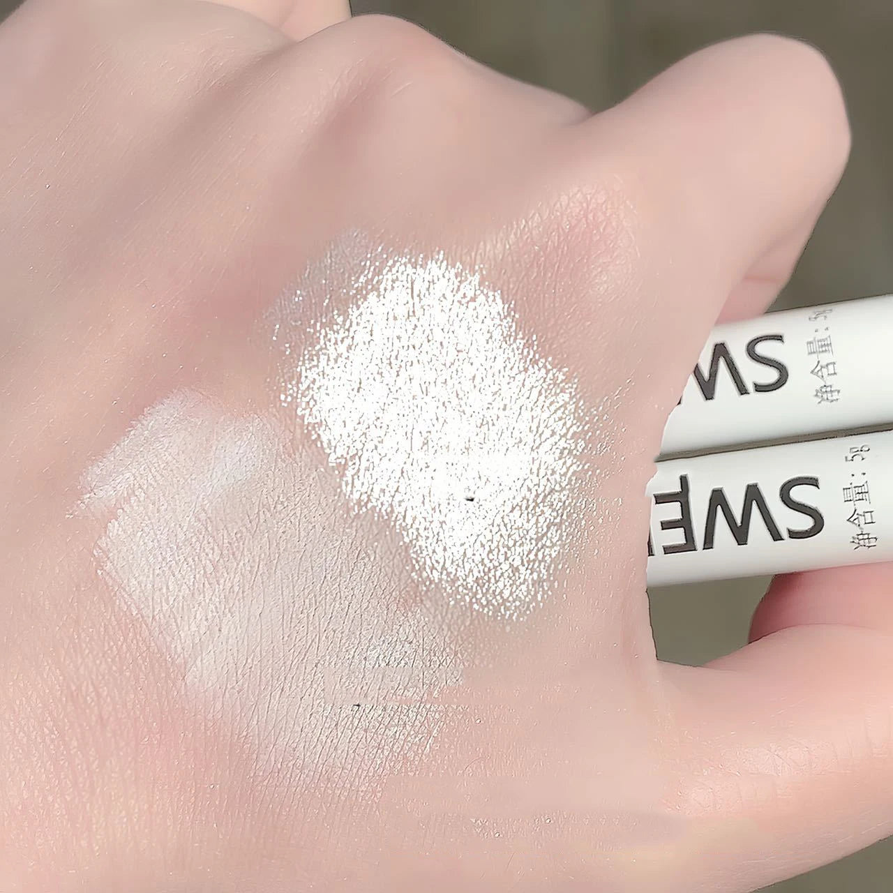 Glitter Highlighter Pen Waterproof Pearlescent Matte White Sliver Diamond Brighten Lying Silkworm Eyeshadow Stick Facial Makeup