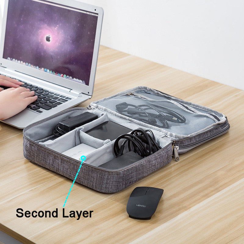 Cable Storage Bag Waterproof Digital Electronic Organizer Portable USB Data Line Charger Plug Storage Bag Travel Cable Organizer