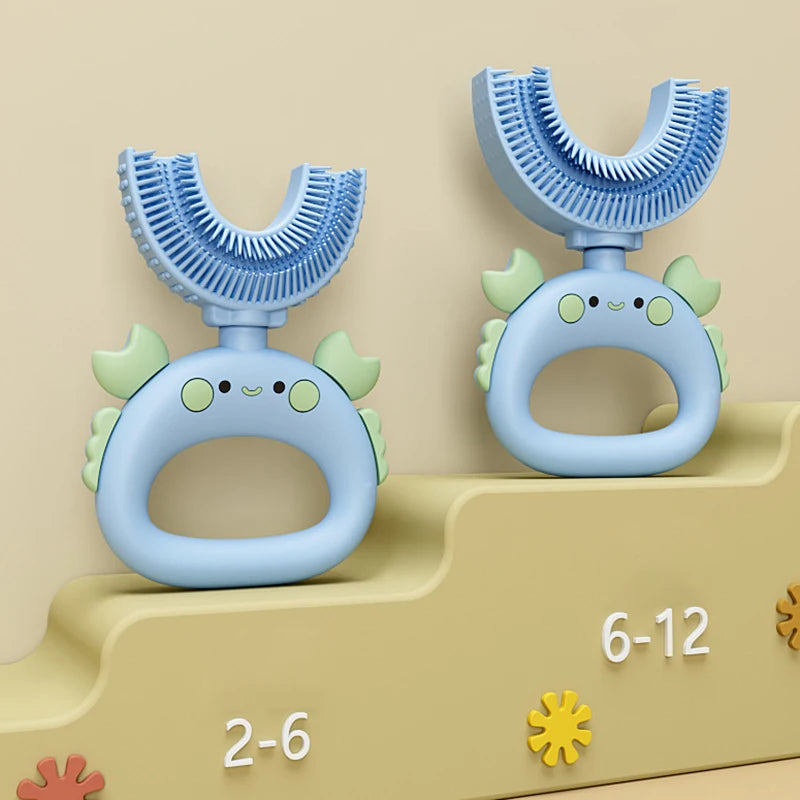 U Shaped Tooth Brush Kids Toothbrush 360 Degrees Child Silicone Children's Brush Dental Care For Teeth Cleaning Oral Hygiene