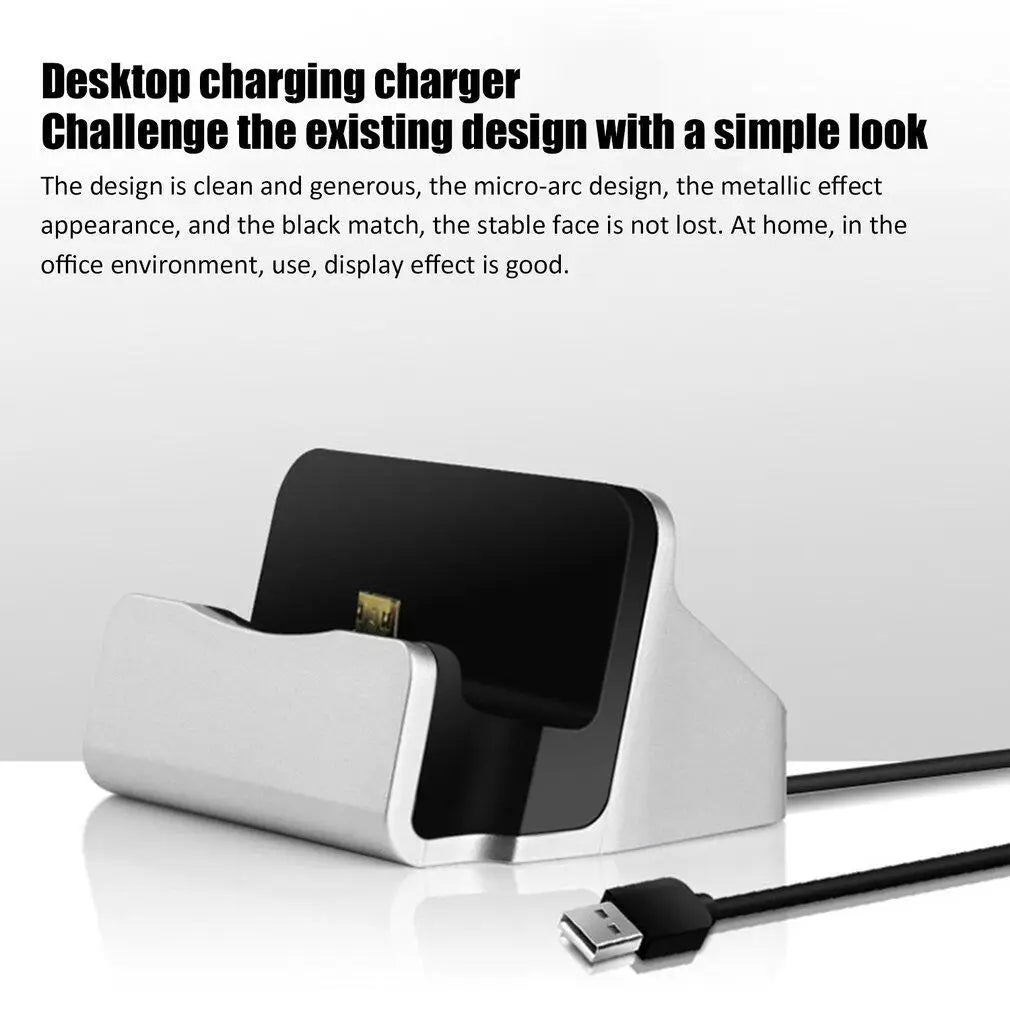USB Cable Sync Cradle Charger Base Stand Holder Charging Base Dock Station IPhone 13 12 11 X 8 For Xiaomi Android Type C Samsung