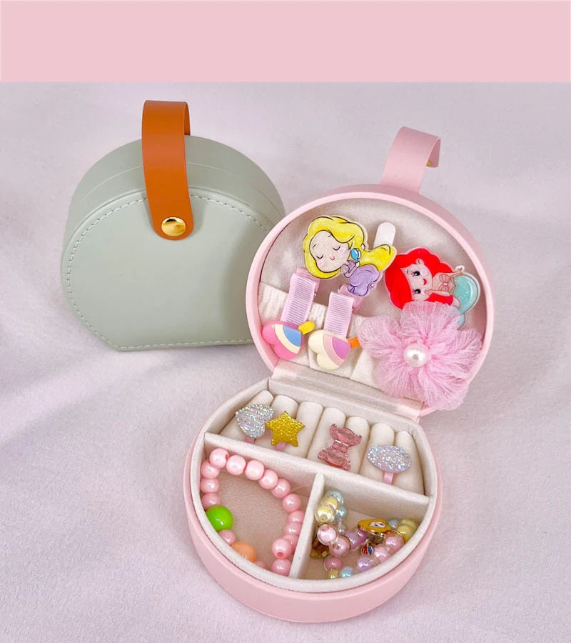 Mini Jewelry Organizer Display Travel Jewelry Case Boxes Earrings Necklace Ring Portable Handbag Jewelry Box Leather Storage