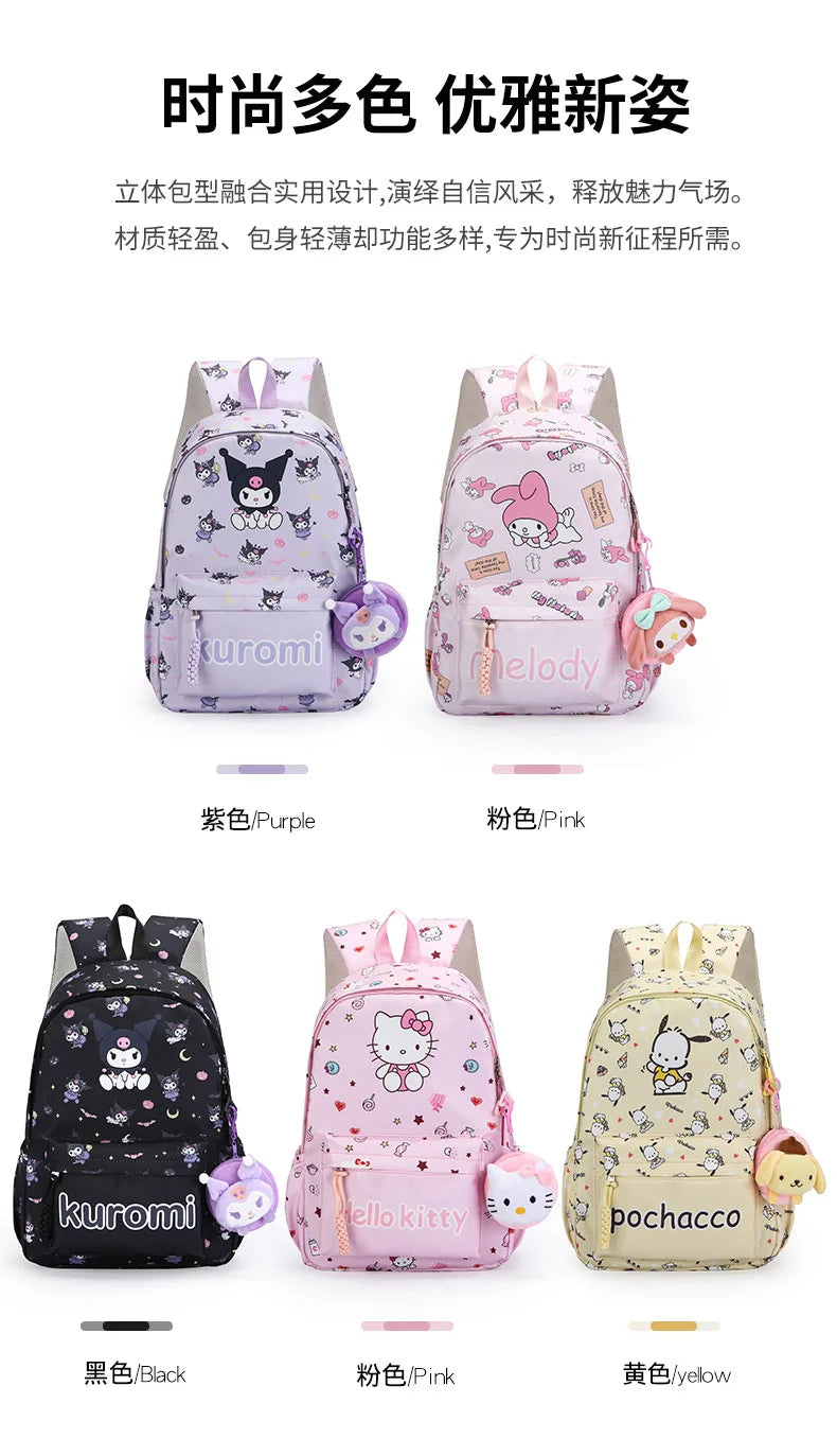 New style trendy student schoolbag cartoon print cute large capacity backpack fashionable middle school student backpack
