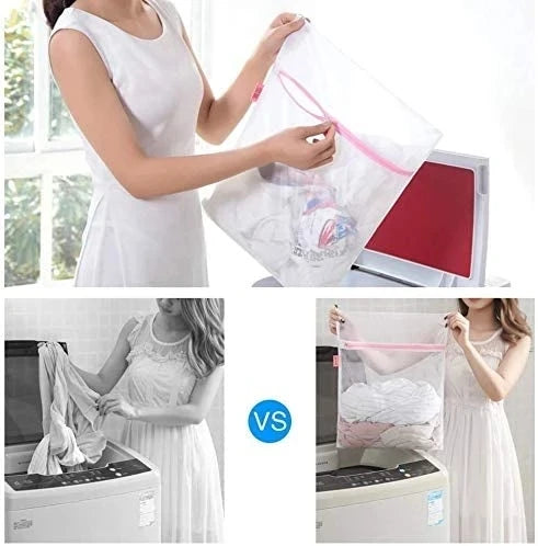 3 Size Zipped Laundry Bags Reusable Washing Machine Clothing Care Washing Bag Mesh Net Bra Socks Lingerie Underwear Laundry Bags