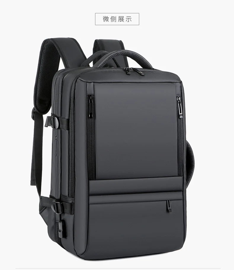 Men's Business Waterproof Multi-Function Backpack USB Charging 17 "Laptop Bag Can Be Extended Large Capacity Travel Backpack New