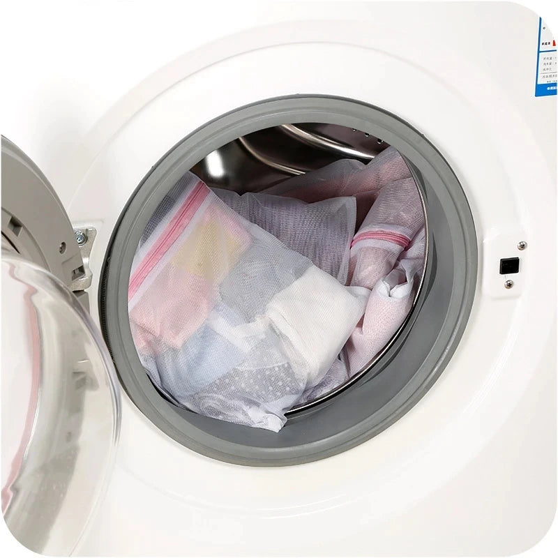 3 Size Zipped Laundry Bags Reusable Washing Machine Clothing Care Washing Bag Mesh Net Bra Socks Lingerie Underwear Laundry Bags