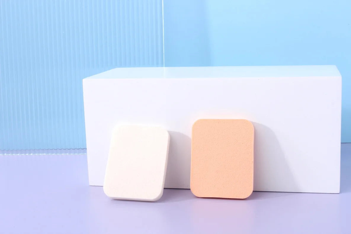 Makeup Artists Small Sponge Powder Puff Round Square Makeup Foundation Powder Puff Latex Face Puffs Dry and Wet Powder Puff