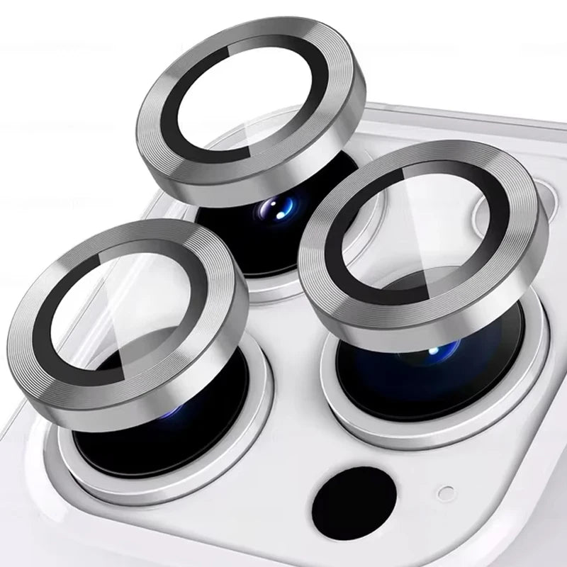 For iPhone 16 Pro Max Plus iPhone16 ProMax 5G Rear 3D Glass Matel Ring Camera Accessories iPhone16ProMax Back HD lens Protector