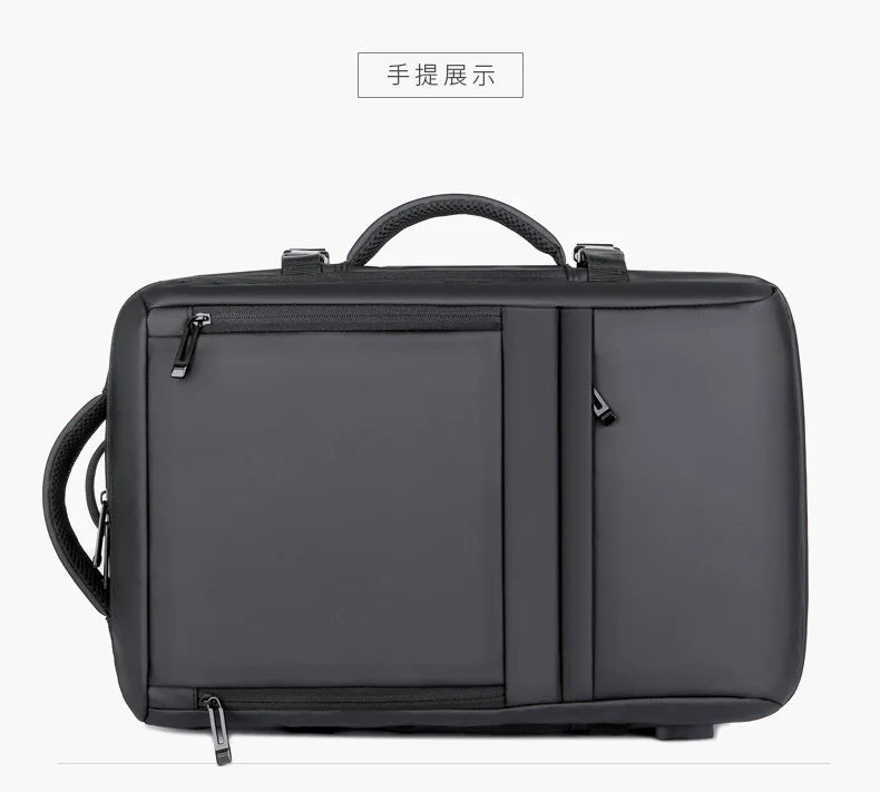Men's Business Waterproof Multi-Function Backpack USB Charging 17 "Laptop Bag Can Be Extended Large Capacity Travel Backpack New
